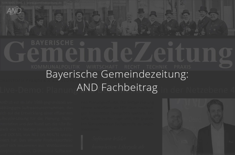 AND News: Fachbeitrag in der Bayerische Gemeindezeitung