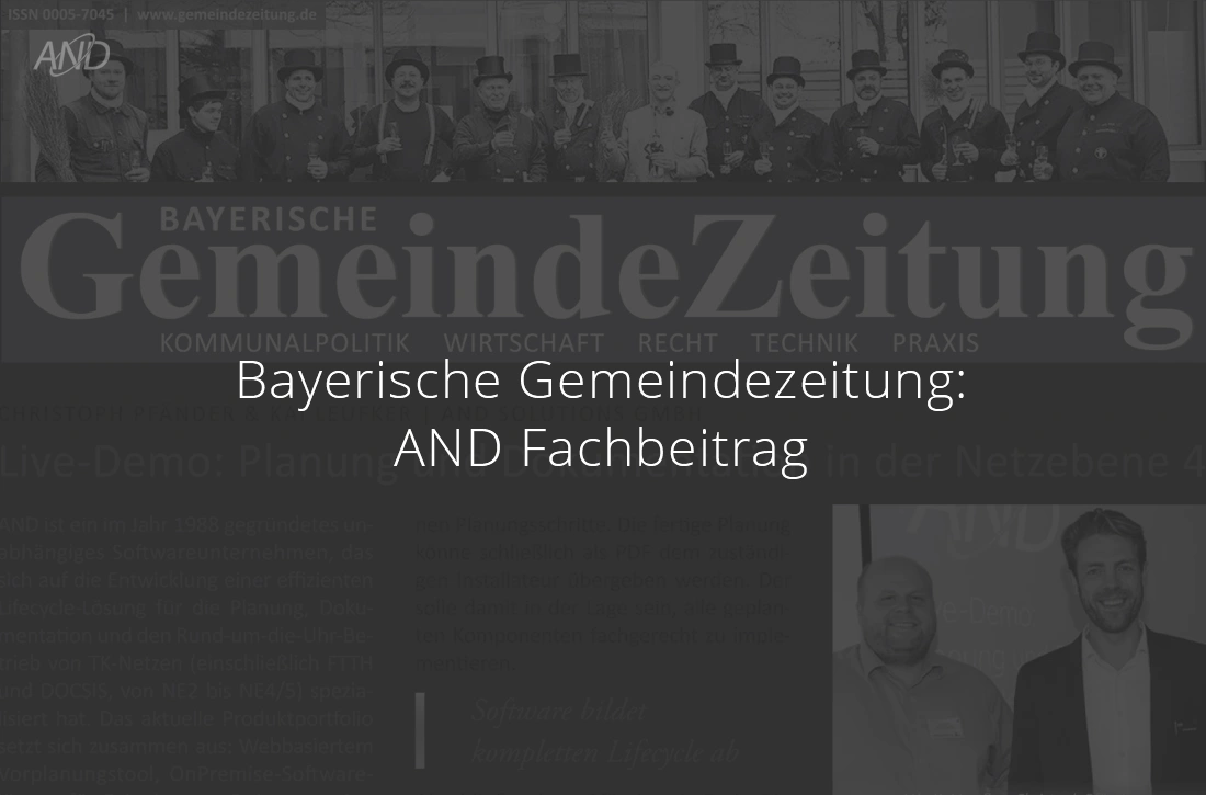 AND News: Fachbeitrag in der Bayerische Gemeindezeitung
