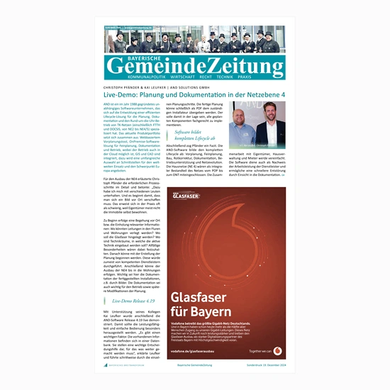 AND News: Fachbeitrag »Planung und Dokumentation in der Netzebene 4«